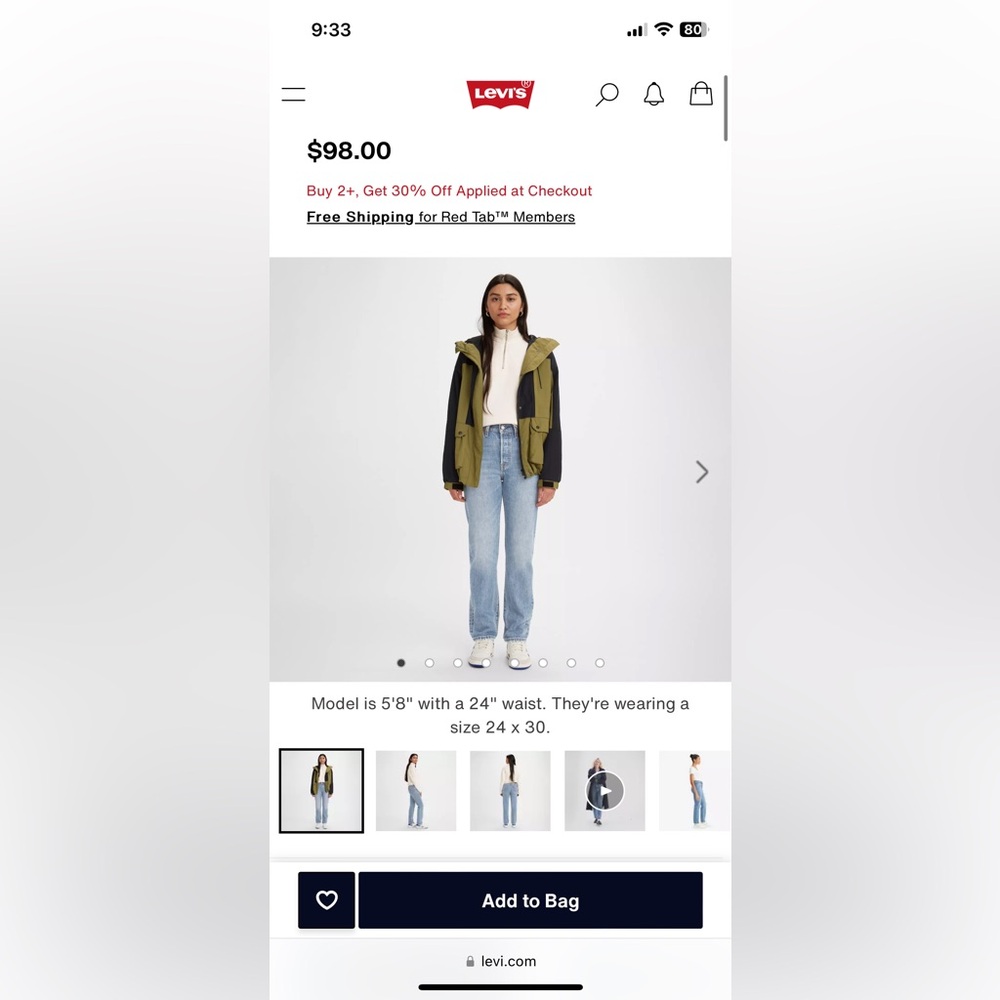 Levi’s 501 Women’s Jean